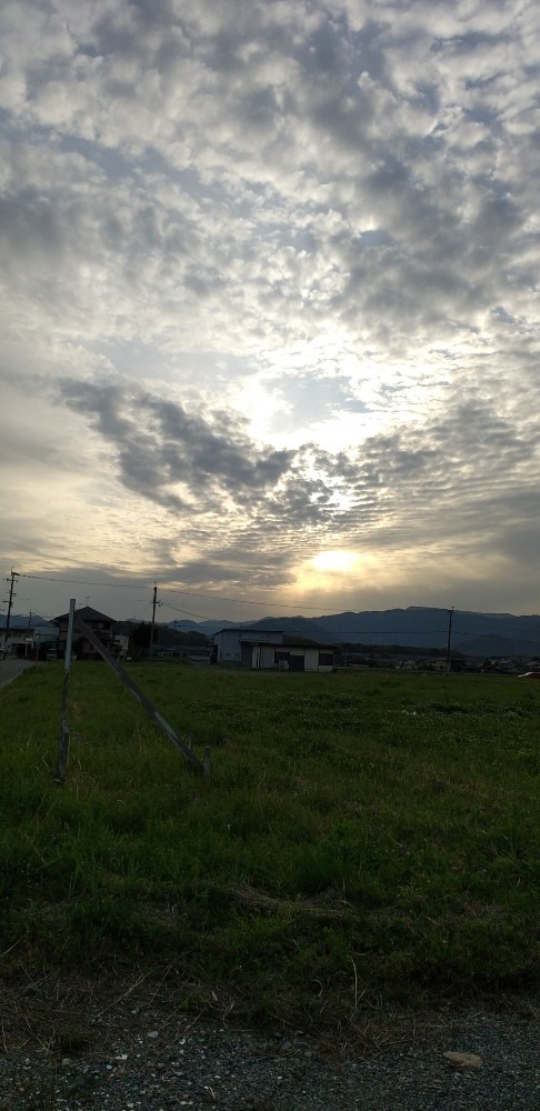 今日の夕空