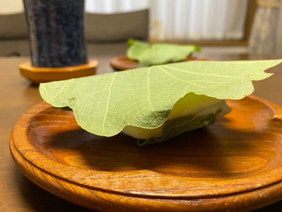 三時のおやつ　柏餅