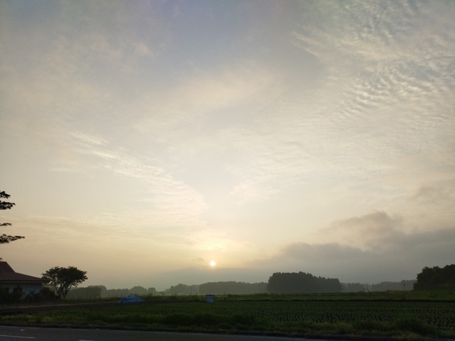 都城市（2022/4/28）　今朝は朝日が😊