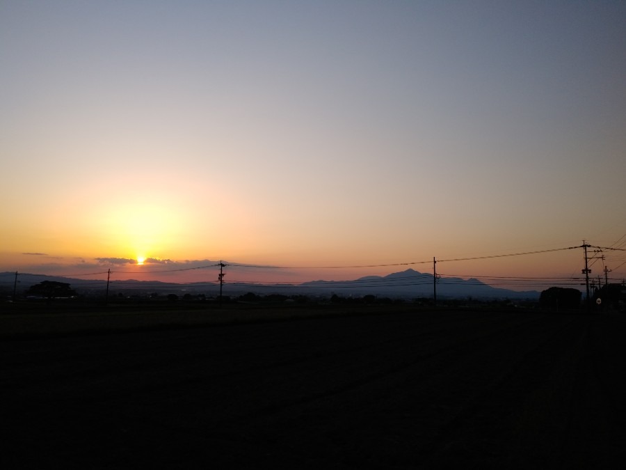 霧島山と夕日👍😊