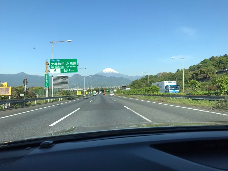 車から富士山🗻
