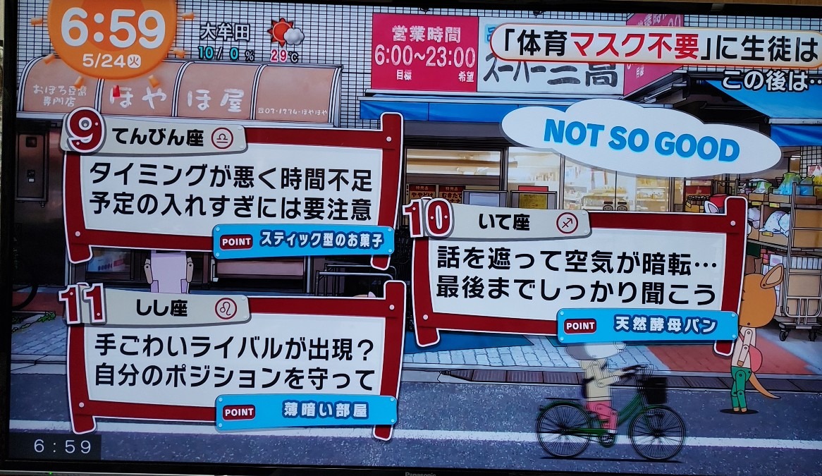 5/24　今日の運勢9~11位