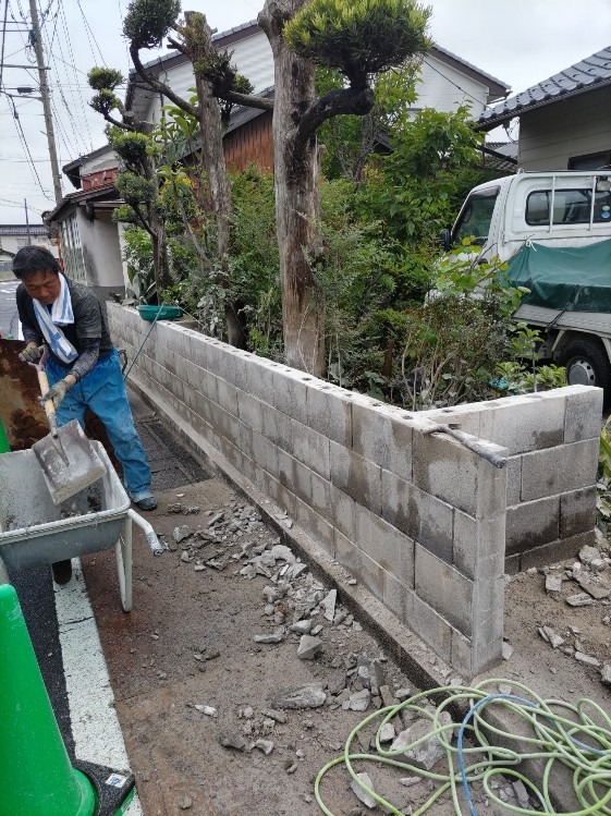 ブロックを3段撤去。