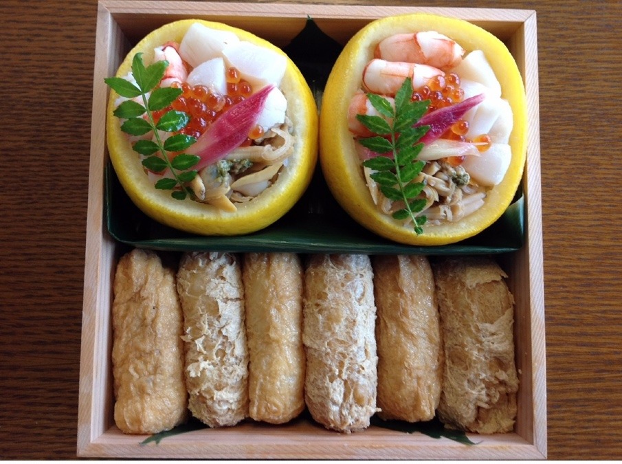 手作り誕生日プレゼント　夏柑寿司