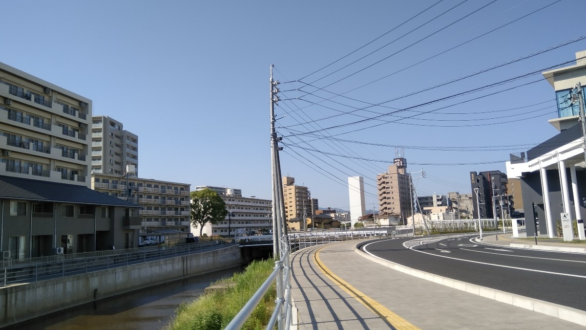 新山口北口付近道路