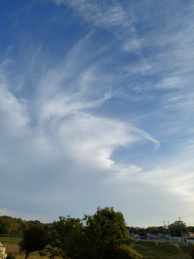 日の入り前の空