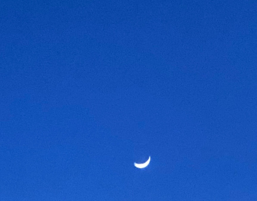 蒼空と三日月✨✨