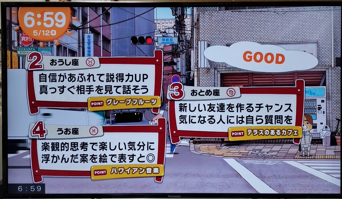 5/12今日の運勢うお座♓