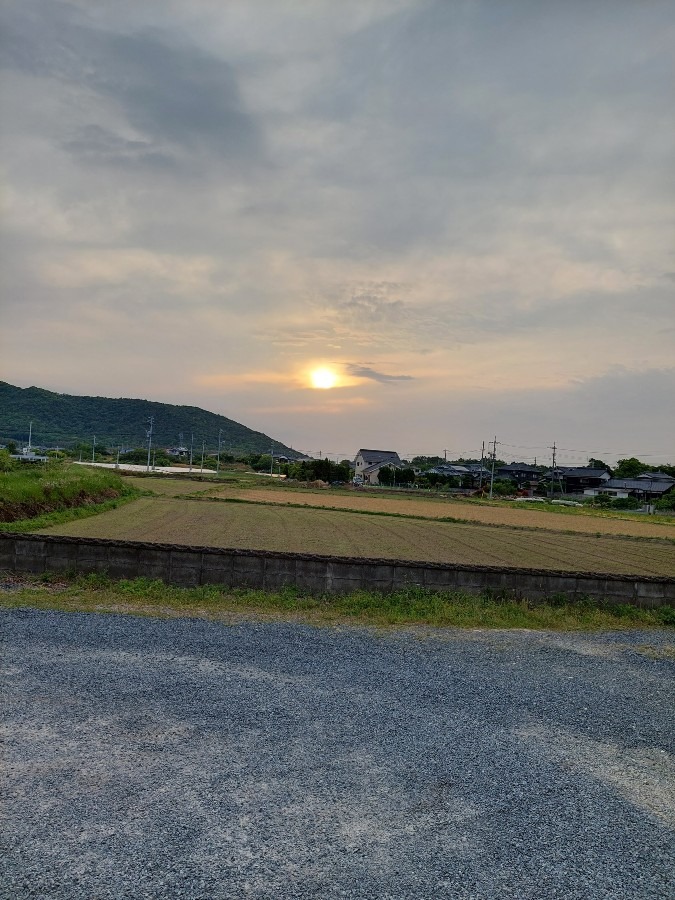 宇部市　朝の空　