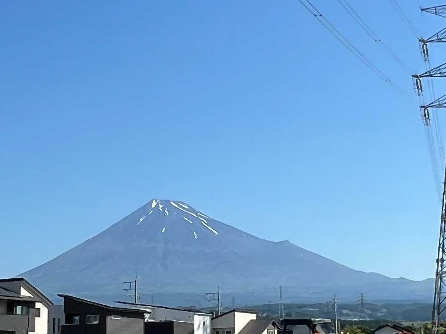 今朝の富士山