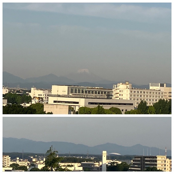 今朝の富士山