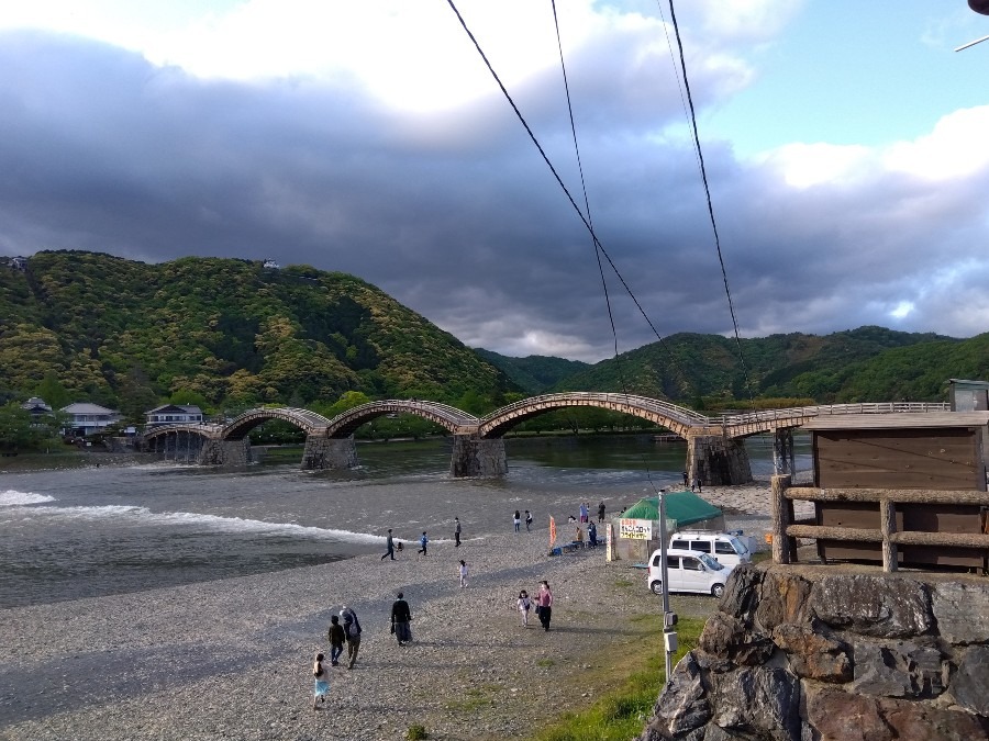 雨上がりの錦帯橋☁️✨