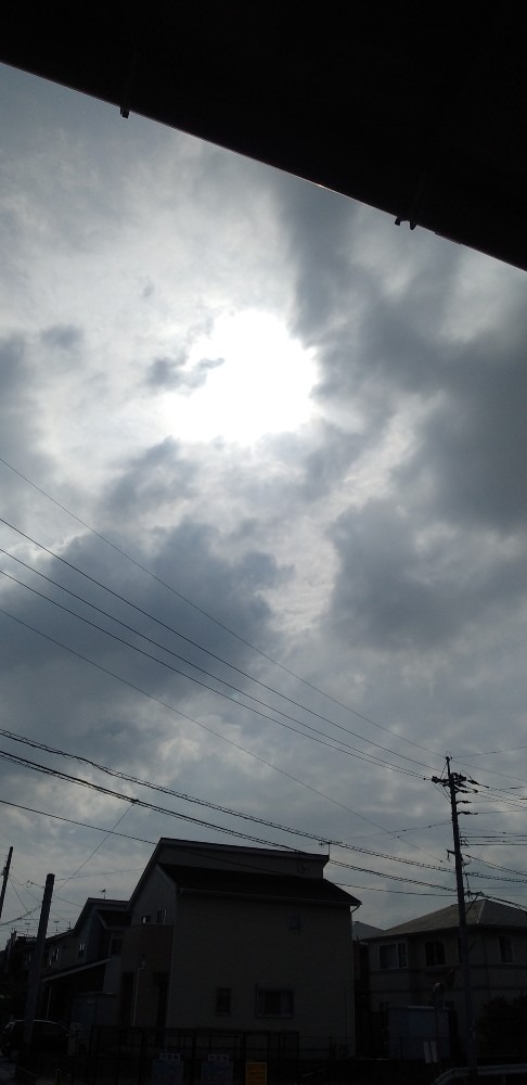 雲間からの太陽