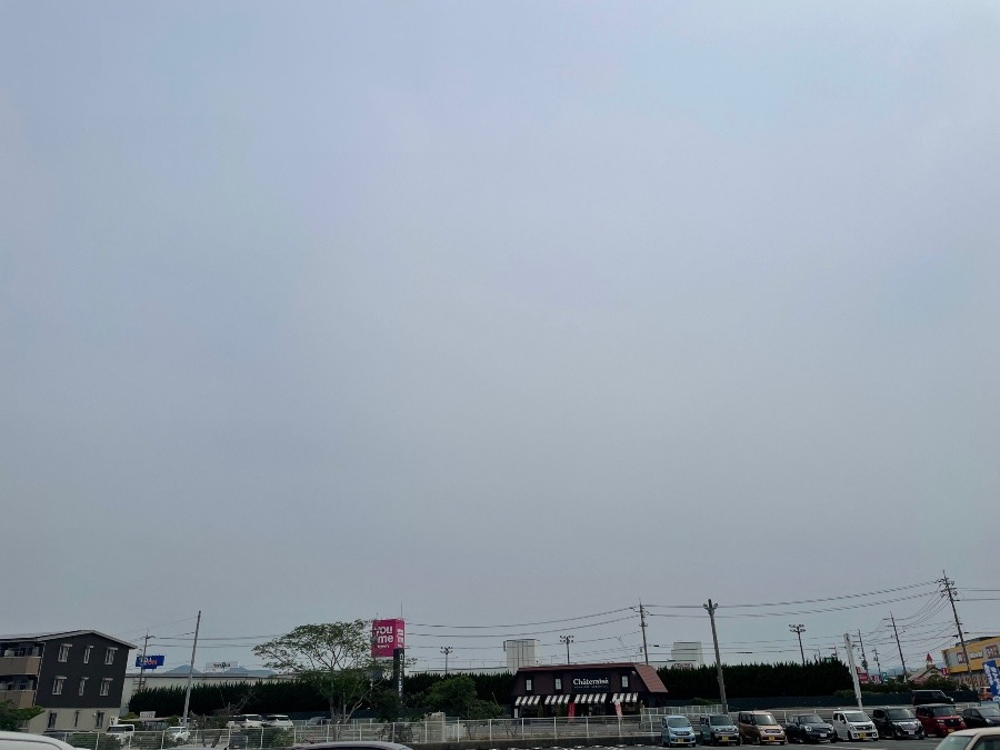 朝の空 曇り☁*°