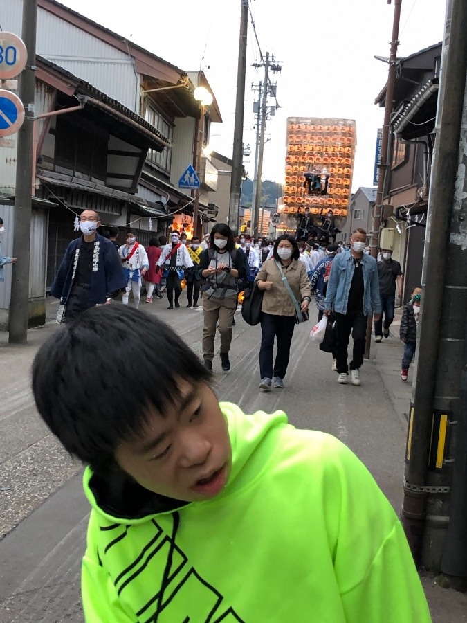 うちの前が花道🎵