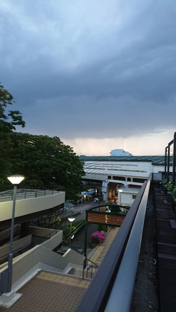 雲が二層になってる☁️💦