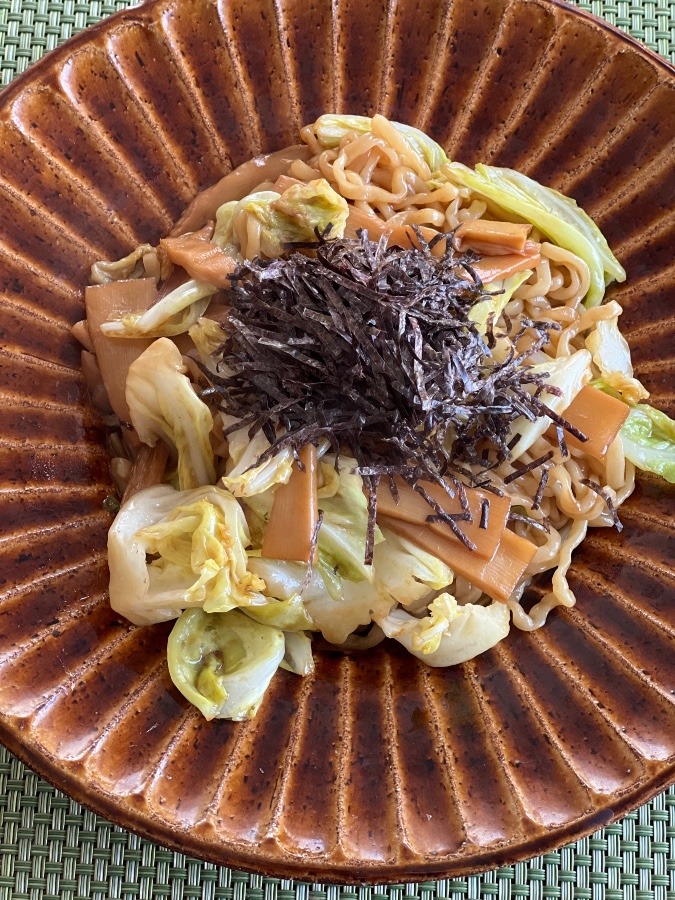 喜多方ラーメンを焼きそばに