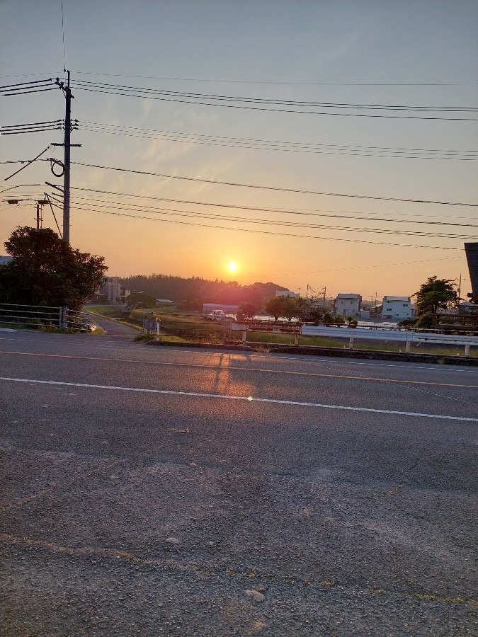 5/24今日の夕日