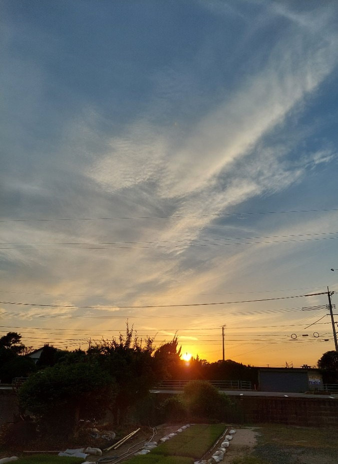 5/28今日の夕焼け