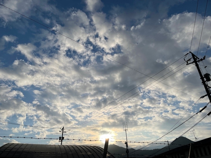 今日の広島の空😄