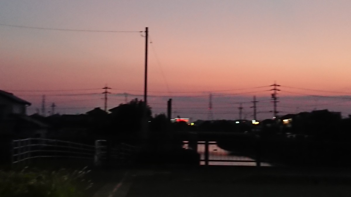 高塚の夕陽