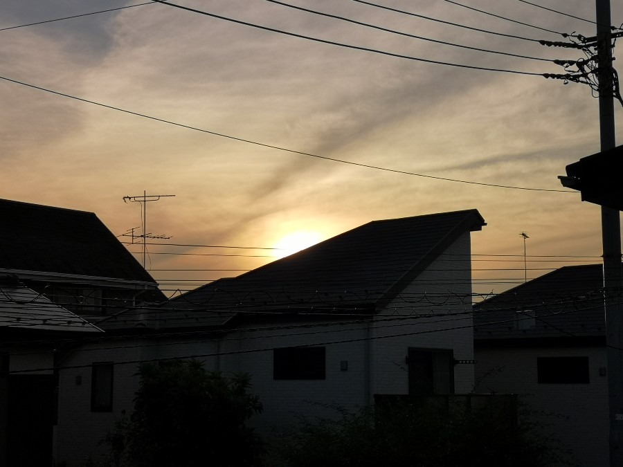 今日　午前４時５０分　東の空✨✨✨