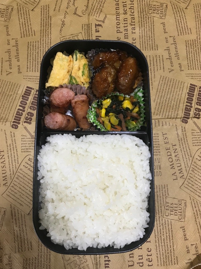 今日の男飯弁当(*^^)v