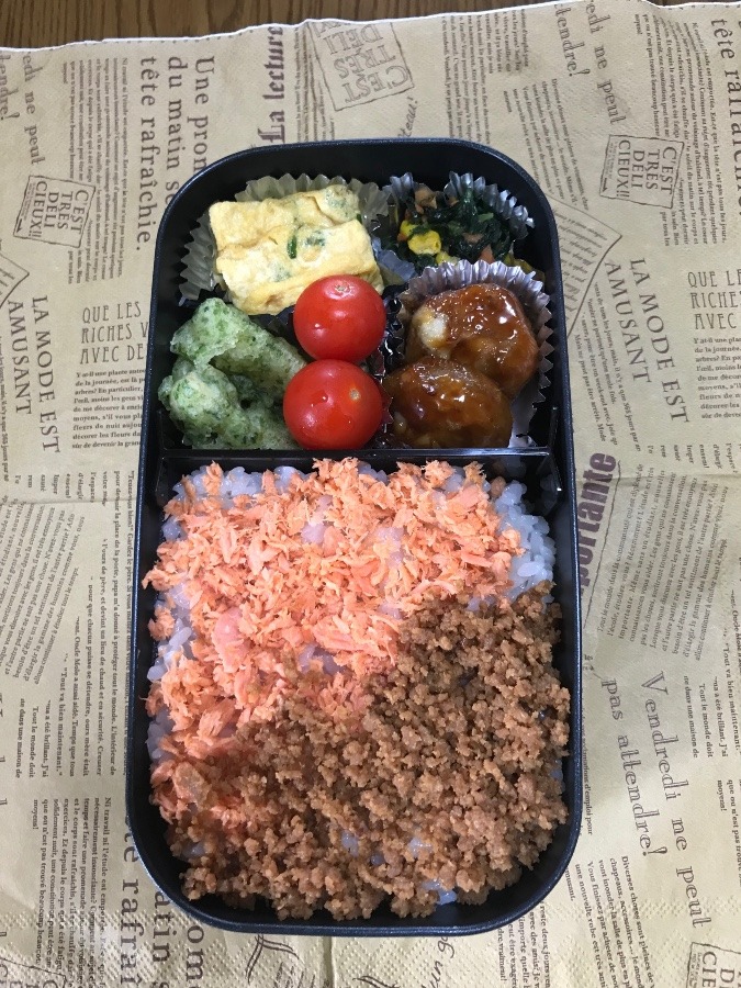 今日の男飯弁当(*^^)v