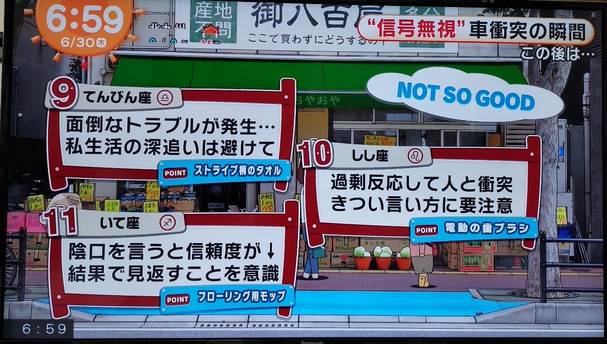 6/30今日の運勢9~11位