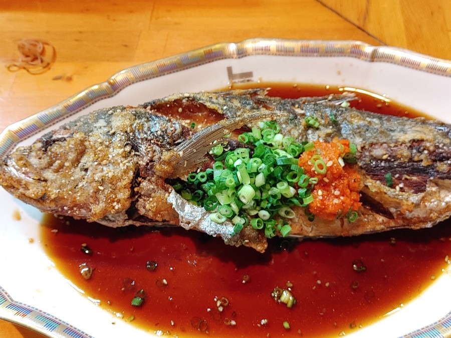 鯵の唐揚げ・ポン酢漬け🍴😁