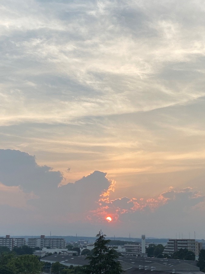 今日の夕焼け