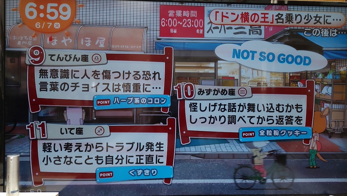 6/7今日の運勢9~11位