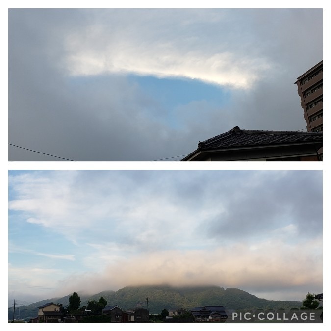 今朝の空☁️大好き雲たち