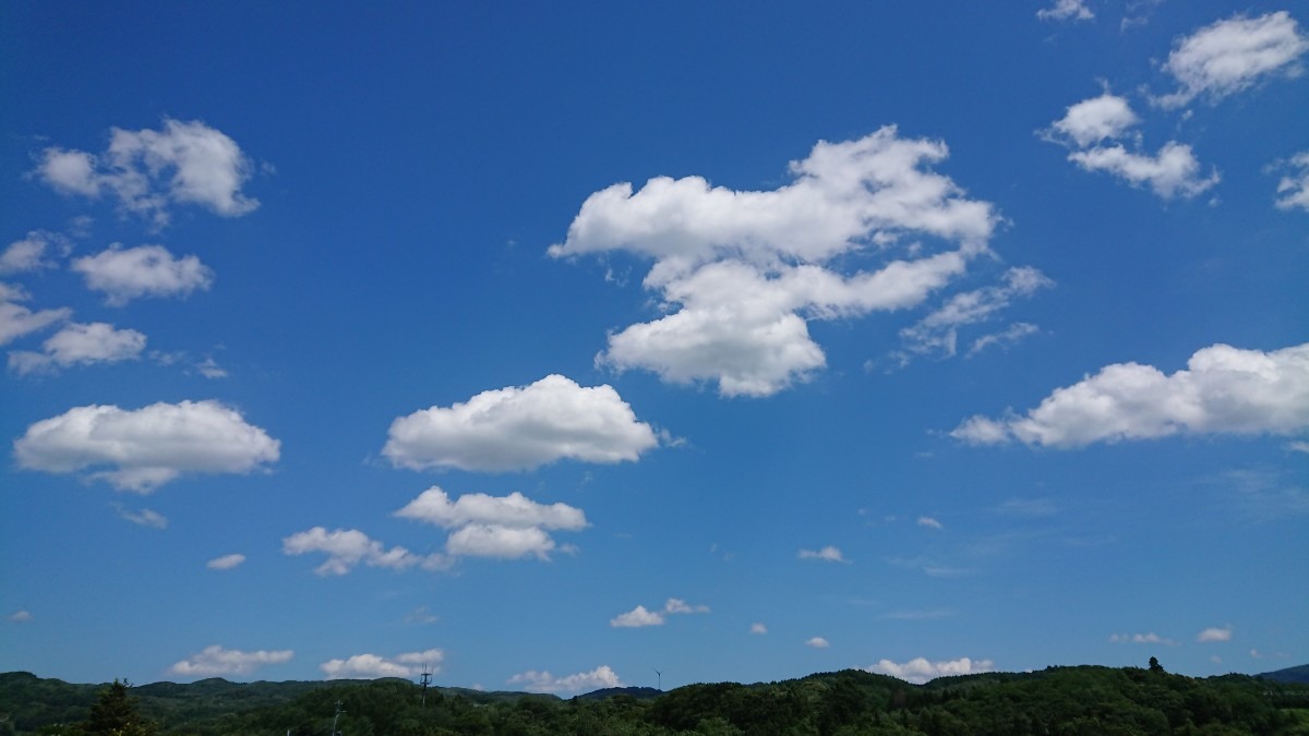 #風車と空の風景