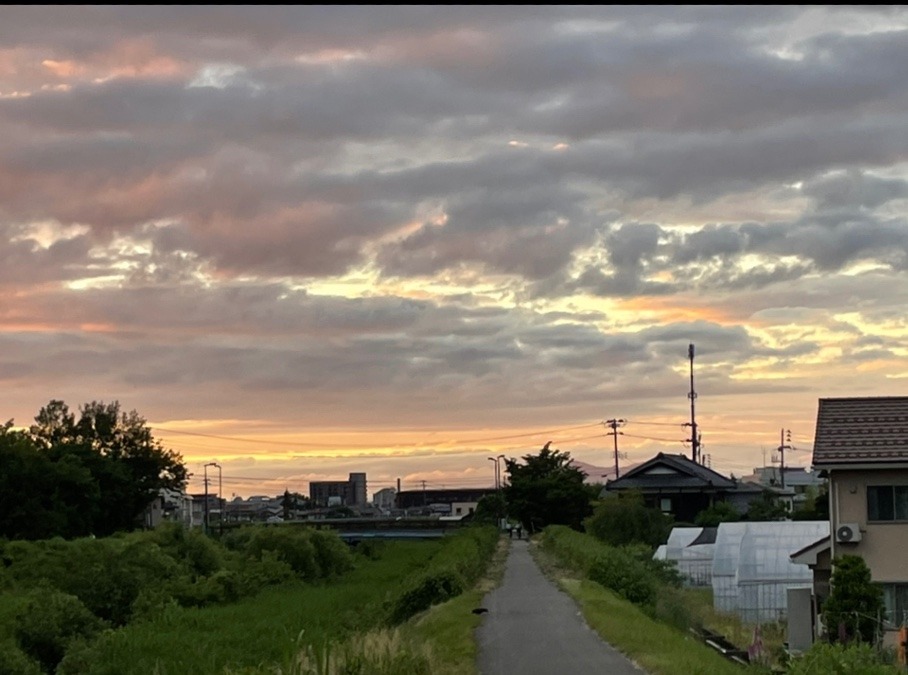 昨日の夕焼け