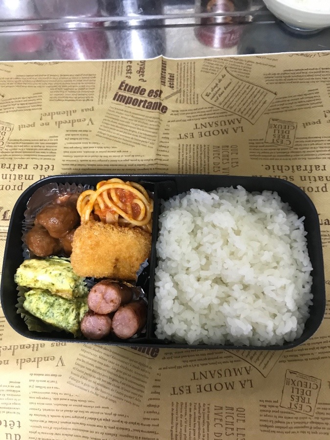 今日の男飯弁当(*^^)v