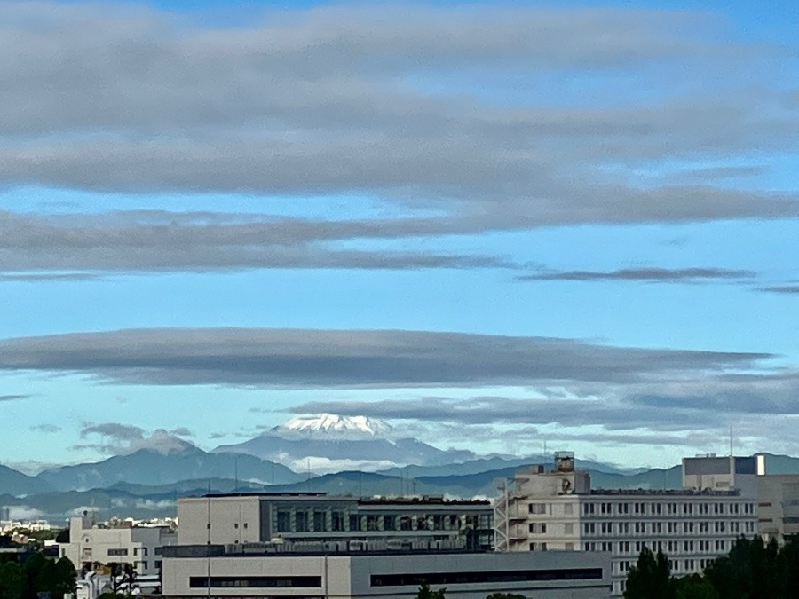 今朝の富士山