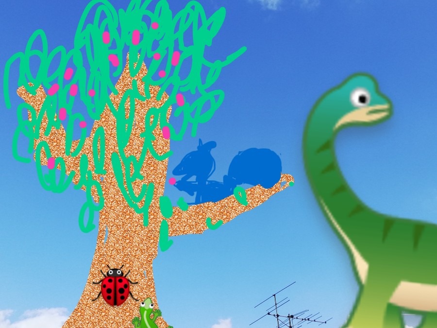 お空に絵を書こう