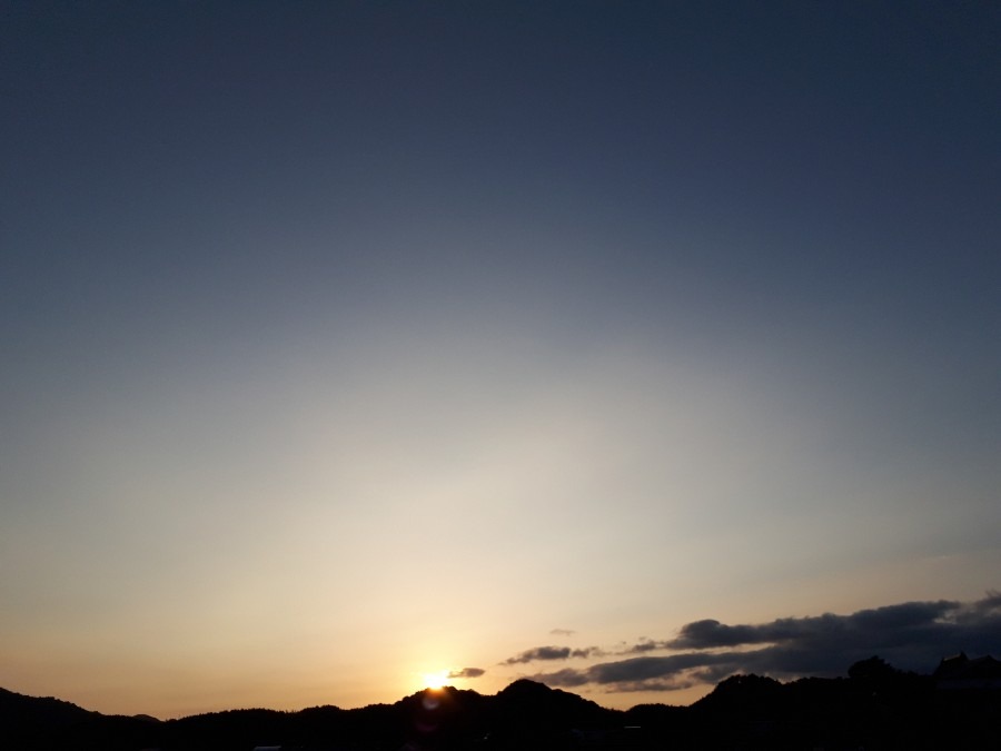 6月7日の夕日