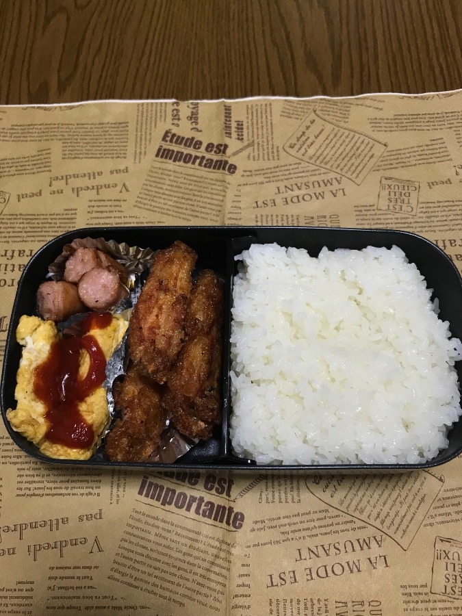 今日の男飯弁当(*^^)v