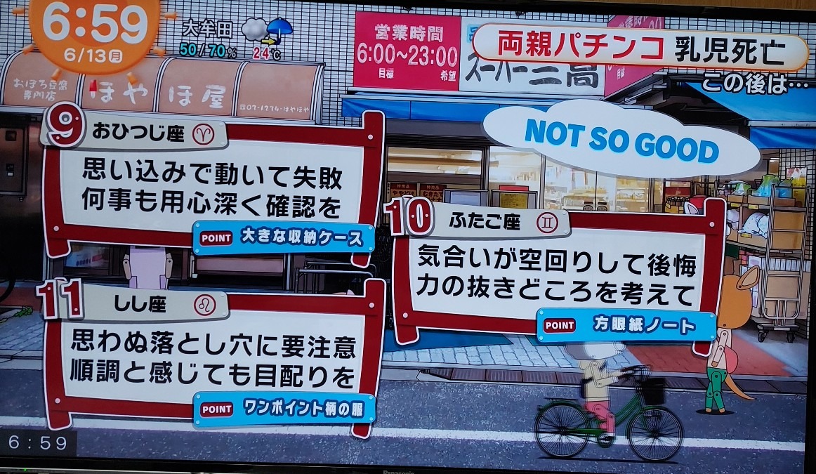 6/13今日の運勢9~11位