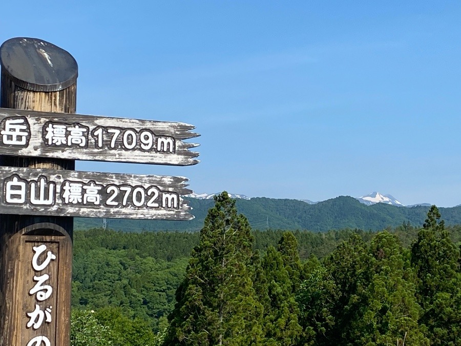 白山(はくさん)がみえます