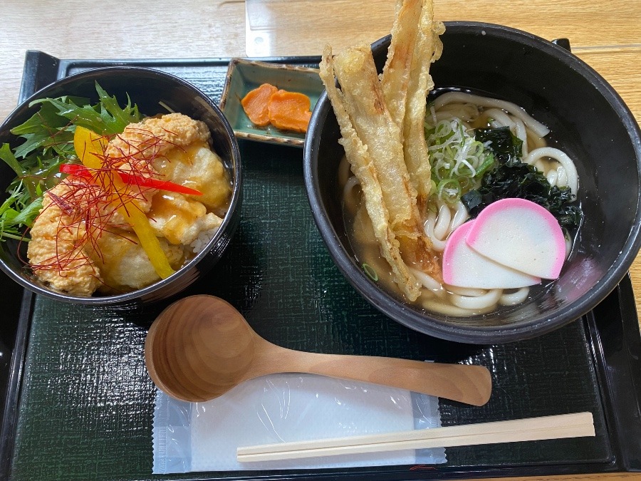 鳥天丼定食①