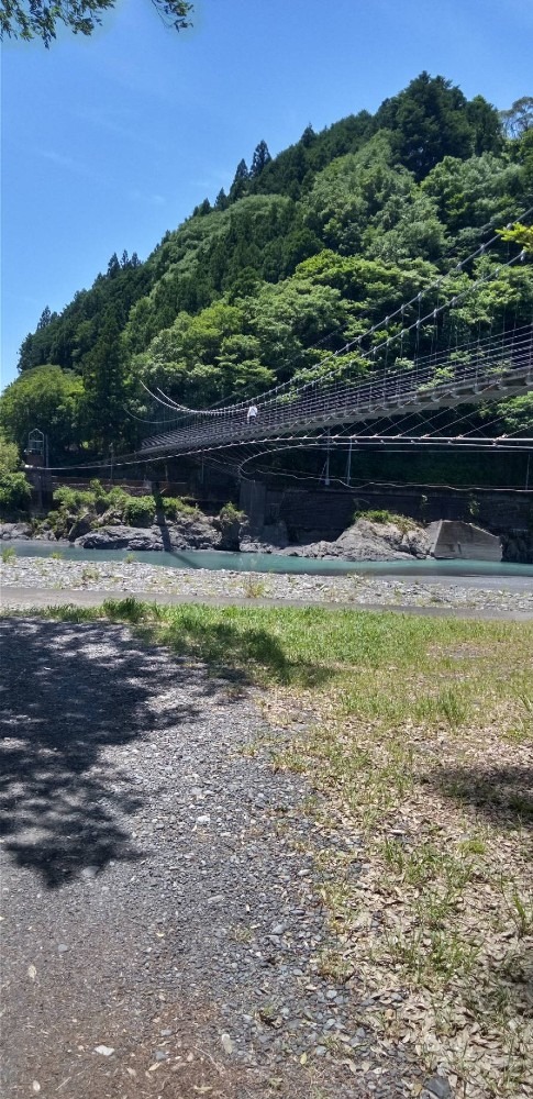 南アルプスあぷとライン両国駅近くの両国吊り橋　