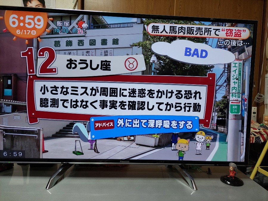 6/17今日の運勢12位おうし座♉