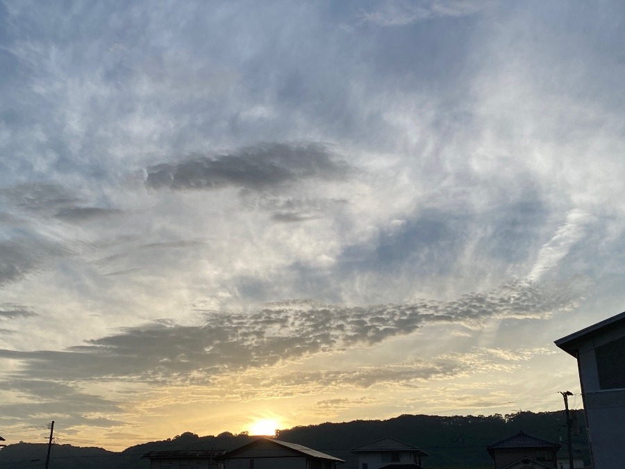 今朝の空