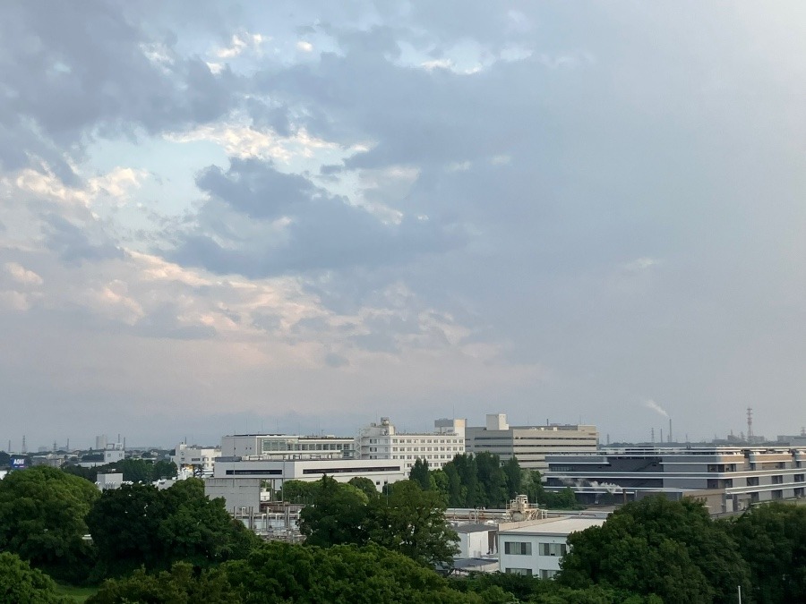 夕暮れの富士山