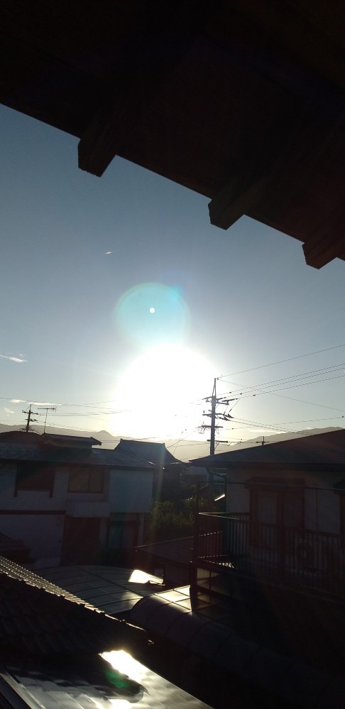 6時30分頃の太陽