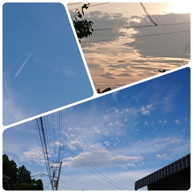 今日の夕方６時の空