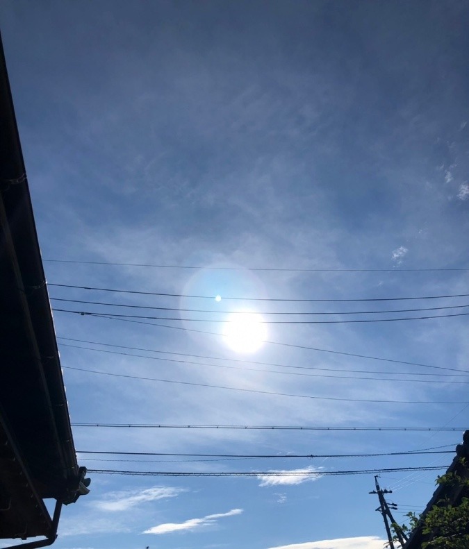 今朝の空☀️